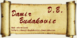 Damir Budaković vizit kartica